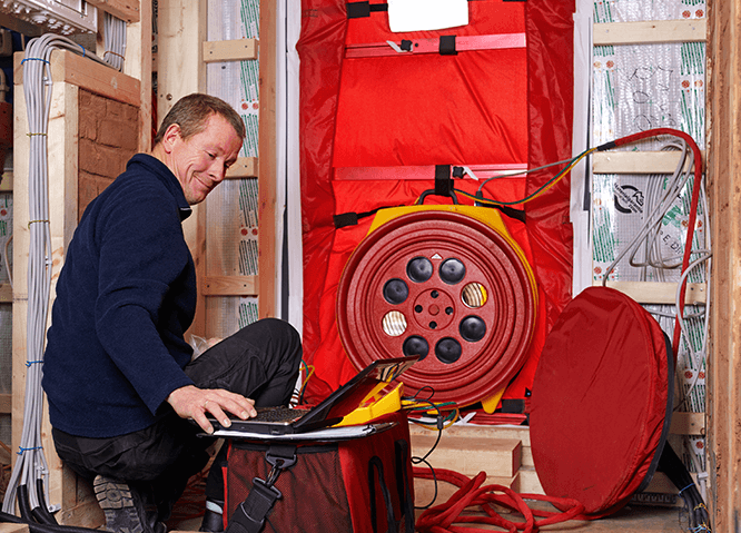 blower door testing professional