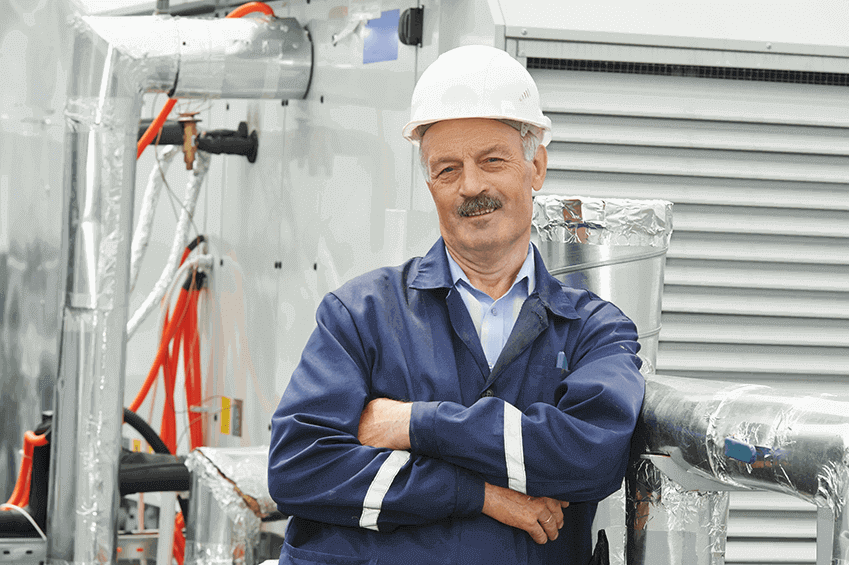 male contractor who attended an everblue training course